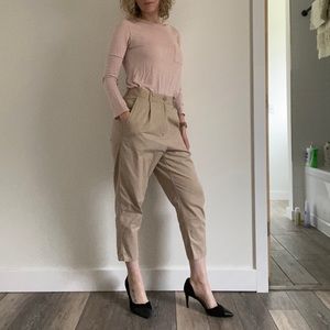 COS High Waist Pleated Trouser Pants